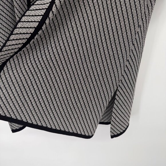 Exclusively Misook Womens Black pattern Open Cardigan jacket size large - Picture 11 of 14